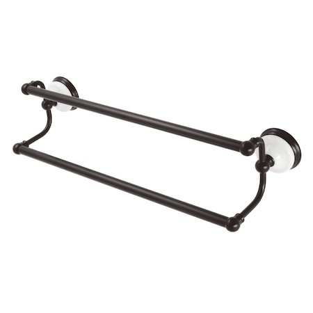 Kingston Brass BA11318ORB 18-Inch Dual Towel Bar, Oil Rubbed Bronze BA11318ORB